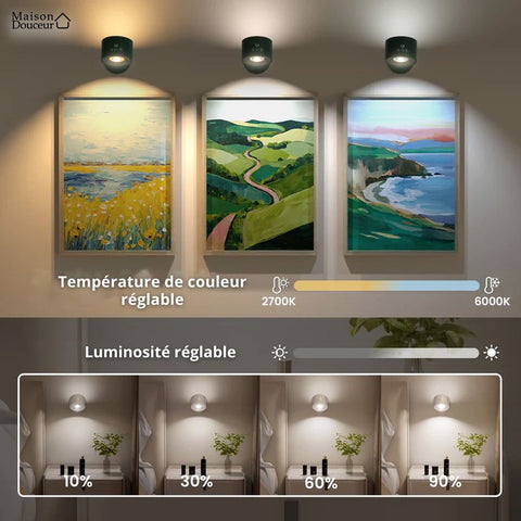Lampe murale LED sans fil