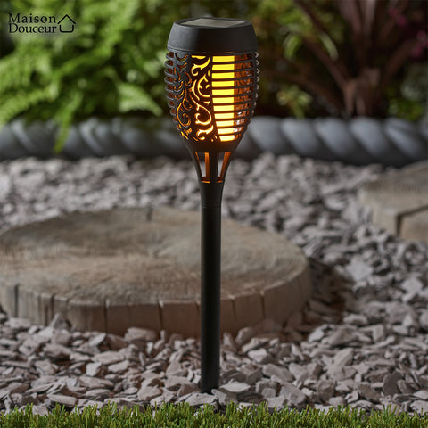 Torche solaire flamme vacillante